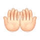 🤲🏻 Emoji Handflächen nach oben: helle Hautfarbe WhatsApp 2.18.379.