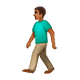 🚶🏾 Emoji Persona Caminando: Tono De Piel Oscuro Medio en WhatsApp 2.18.379.
