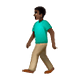 🚶🏿 Emoji Persona Caminando: Tono De Piel Oscuro en WhatsApp 2.18.379.