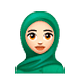 🧕🏻 Emoji Mujer Con Hiyab: Tono De Piel Claro en WhatsApp 2.18.379.