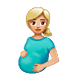 🤰🏼 Emoji schwangere Frau: mittelhelle Hautfarbe WhatsApp 2.18.379.