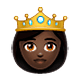 👸🏿 Emoji Prinzessin: dunkle Hautfarbe WhatsApp 2.18.379.