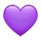 Emoji 💜 Cuore Viola su WhatsApp 2.18.379.
