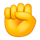 Emoji ✊ Pugno su WhatsApp 2.18.379.