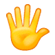 🖐️ Emoji Mão Aberta Com Os Dedos Separados na WhatsApp 2.18.379.