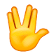Emoji 🖖 Saluto Vulcaniano su WhatsApp 2.18.379.