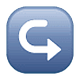 Emoji ↪️ Freccia Curva A Destra su WhatsApp 2.18.379.