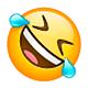 🤣 Emoji sich vor Lachen auf dem Boden wälzen WhatsApp 2.18.379.