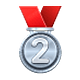 Émoji 🥈 Médaille D’argent sur WhatsApp 2.18.379.