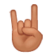 🤘🏽 Emoji Saudação Do Rock: Pele Morena na WhatsApp 2.18.379.