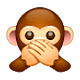 🙊 Emoji Macaco Que Não Fala Nada na WhatsApp 2.18.379.