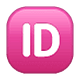 🆔 Emoji Großbuchstaben ID in lila Quadrat WhatsApp 2.18.379.