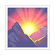 🌄 Emoji Sonnenaufgang über Bergen WhatsApp 2.18.379.