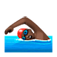 Emoji 🏊🏿 Persona Che Nuota: Carnagione Scura su WhatsApp 2.18.379.