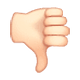 👎🏻 Emoji Daumen runter: helle Hautfarbe WhatsApp 2.18.379.