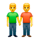 Émoji 👬 Deux Hommes Se Tenant La Main sur WhatsApp 2.18.379.