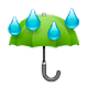 ☔ Emoji Paraguas Con Gotas De Lluvia en WhatsApp 2.18.379.