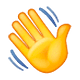 Emoji 👋 Mano Che Saluta su WhatsApp 2.18.379.