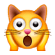 Emoji 🙀 Gatto Esterrefatto su WhatsApp 2.18.379.