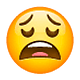 Emoji 😩 Faccina Esausta su WhatsApp 2.18.379.