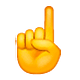 ☝️ Emoji Dedo índice Hacia Arriba en WhatsApp 2.18.379.