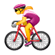Émoji 🚴‍♀️ Cycliste Femme sur WhatsApp 2.18.379.