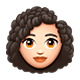Emoji 👩🏻‍🦱 Donna: Carnagione Chiara E Capelli Ricci su WhatsApp 2.18.379.