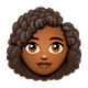 👩🏾‍🦱 Emoji Mujer: Tono De Piel Oscuro Medio Y Pelo Rizado en WhatsApp 2.18.379.