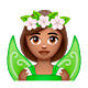 Emoji 🧚🏽‍♀️ Fata Donna: Carnagione Olivastra su WhatsApp 2.18.379.