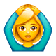 🙆‍♀️ Emoji Frau mit Händen auf dem Kopf WhatsApp 2.18.379.