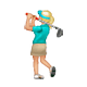 Emoji 🏌🏼‍♀️ Golfista Donna: Carnagione Abbastanza Chiara su WhatsApp 2.18.379.