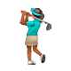 🏌🏾‍♀️ Emoji Mujer Jugando Al Golf: Tono De Piel Oscuro Medio en WhatsApp 2.18.379.