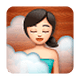 🧖🏻‍♀️ Emoji Mulher Na Sauna: Pele Clara na WhatsApp 2.18.379.