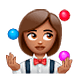 Emoji 🤹🏽‍♀️ Giocoliere Donna: Carnagione Olivastra su WhatsApp 2.18.379.
