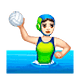 🤽🏻‍♀️ Emoji Wasserballspielerin: helle Hautfarbe WhatsApp 2.18.379.