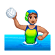 🤽🏽‍♀️ Emoji Wasserballspielerin: mittlere Hautfarbe WhatsApp 2.18.379.