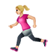 🏃🏼‍♀️ Emoji Mujer Corriendo: Tono De Piel Claro Medio en WhatsApp 2.18.379.
