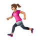 🏃🏽‍♀️ Emoji Mujer Corriendo: Tono De Piel Medio en WhatsApp 2.18.379.