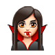 Émoji 🧛🏻‍♀️ Vampire Femme : Peau Claire sur WhatsApp 2.18.379.