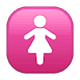 Émoji 🚺 Symbole Toilettes Femmes sur WhatsApp 2.18.379.