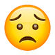 Emoji 😟 Faccina Preoccupata su WhatsApp 2.18.379.