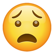 Emoji 😧 Faccina Angosciata su WhatsApp 2.19.244.