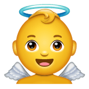 👼 Emoji Bebê Anjo na WhatsApp 2.19.244.
