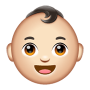 Emoji 👶🏻 Neonato: Carnagione Chiara su WhatsApp 2.19.244.