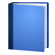 Emoji 📘 Libro Blu su WhatsApp 2.19.244.