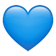 💙 Emoji Corazón Azul en WhatsApp 2.19.244.