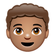 Emoji 👦🏽 Bambino: Carnagione Olivastra su WhatsApp 2.19.244.