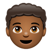 👦🏾 Emoji Niño: Tono De Piel Oscuro Medio en WhatsApp 2.19.244.