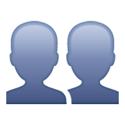 Emoji 👥 Profilo Di Due Persone su WhatsApp 2.19.244.