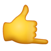 Emoji 🤙 Mano Con Gesto Di Chiamata su WhatsApp 2.19.244.